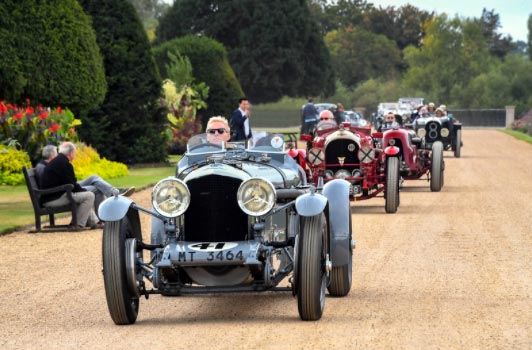Bentleys Lining up at Concours of Elegance