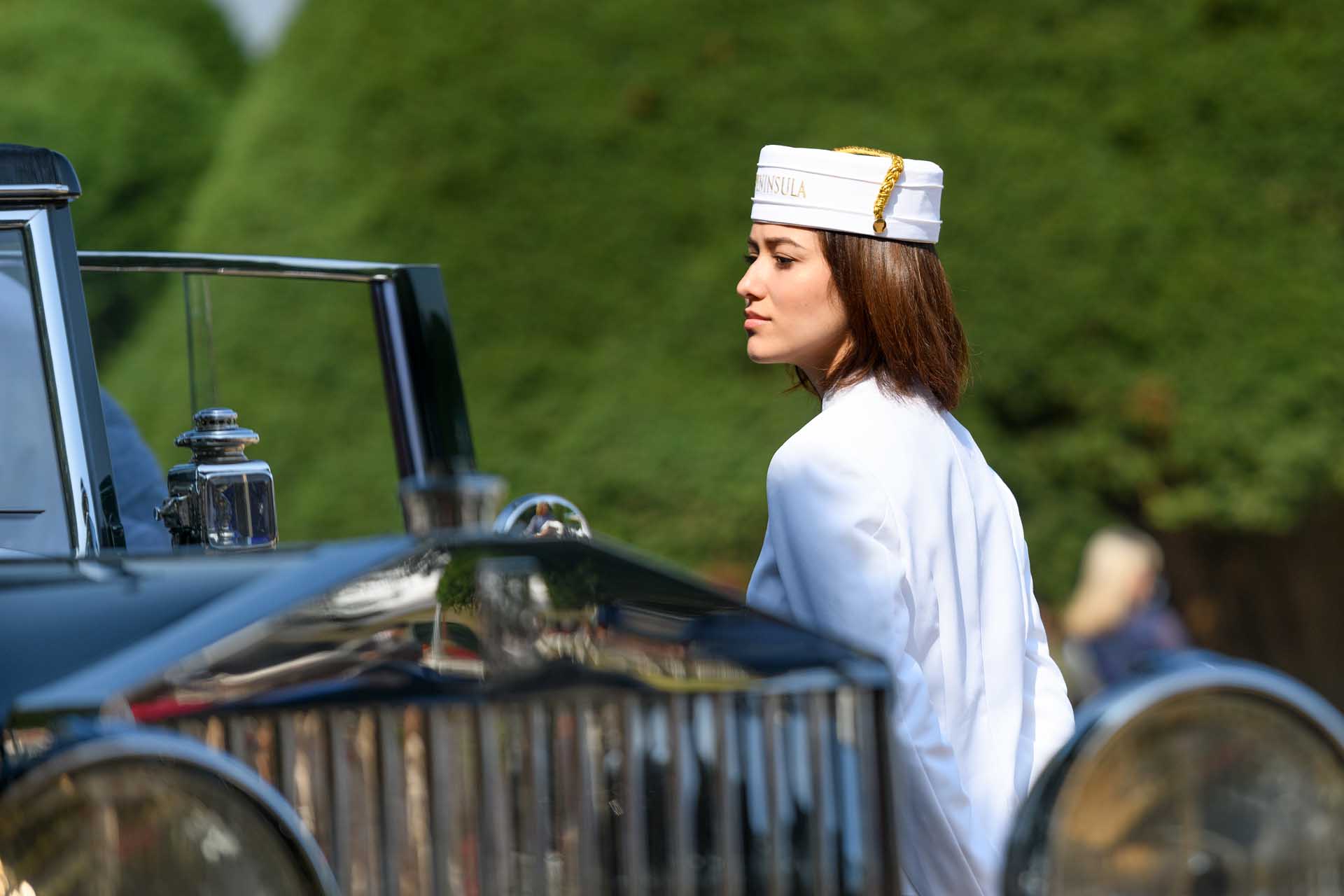 Lady at Concours of Elegance
