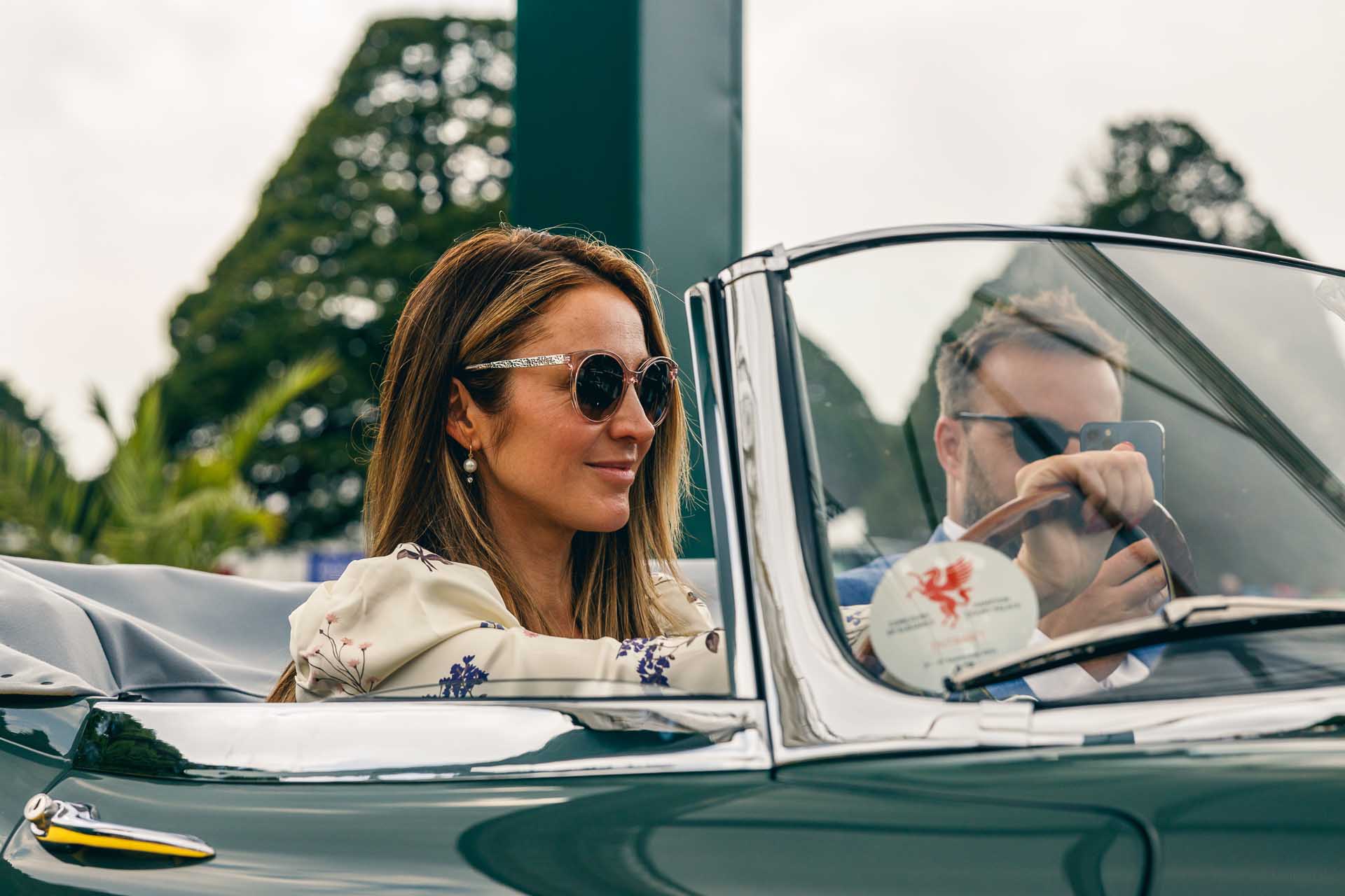 Couple at Concours of Elegance